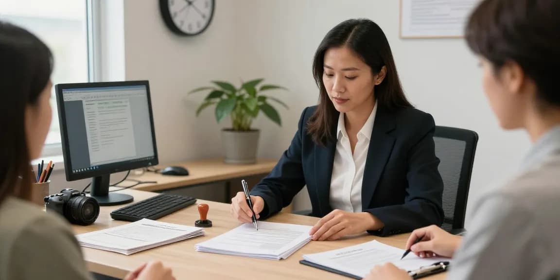 notary brampton providing professional notarization services in a welcoming office environment