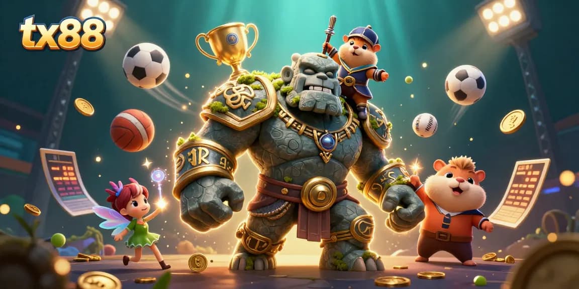 Engage with thrilling tx88 sports betting moments featuring lively characters and dynamic action elements.