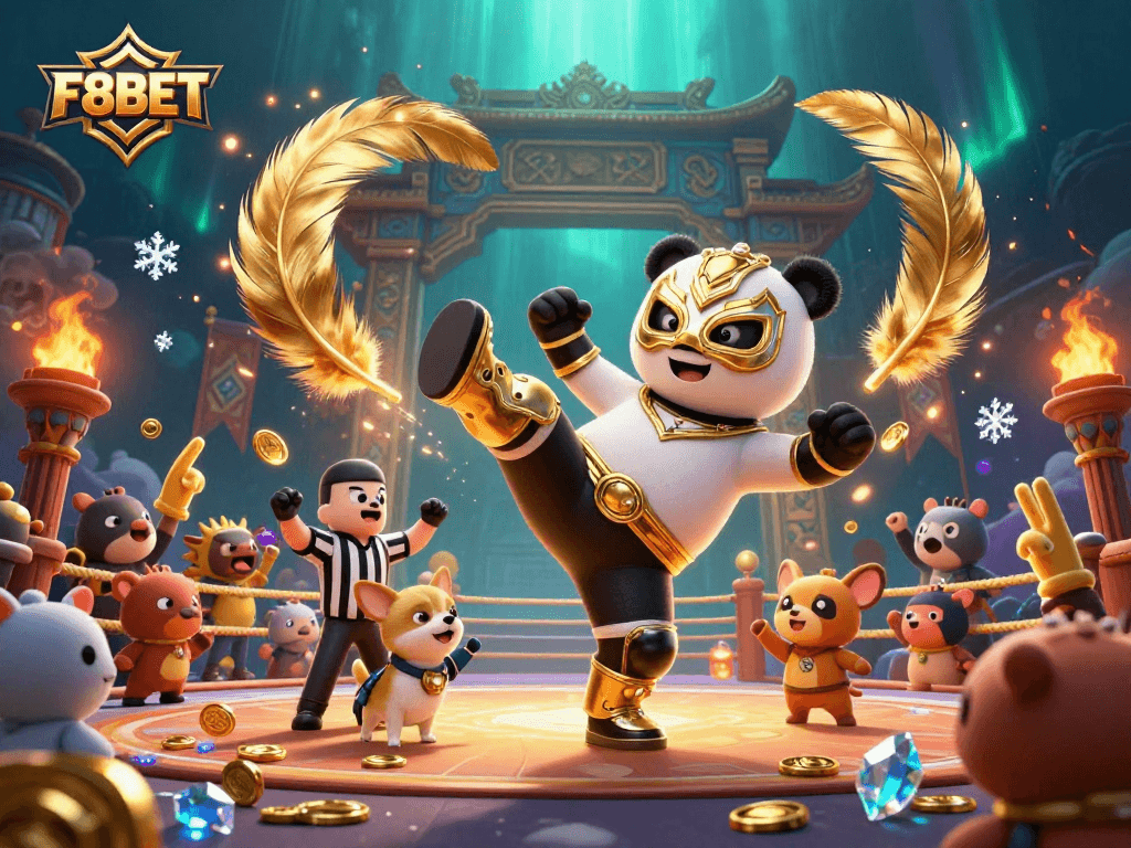 Engage in exciting online betting with F8BET's vibrant casino experience featuring dynamic characters.