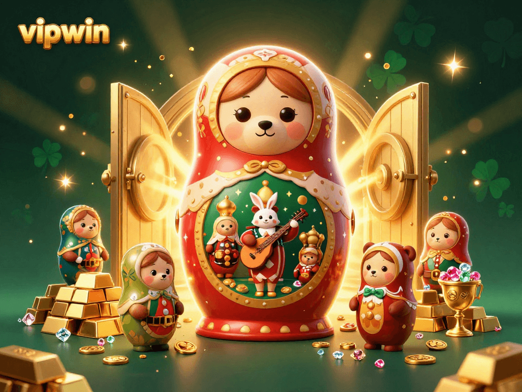 Engage in thrilling gameplay at vipwin with vibrant 3D characters in a casino-themed adventure.