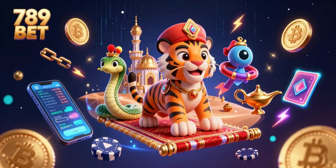 Win big with 789 BET in a vibrant 3D casino scene filled with excitement and energy.