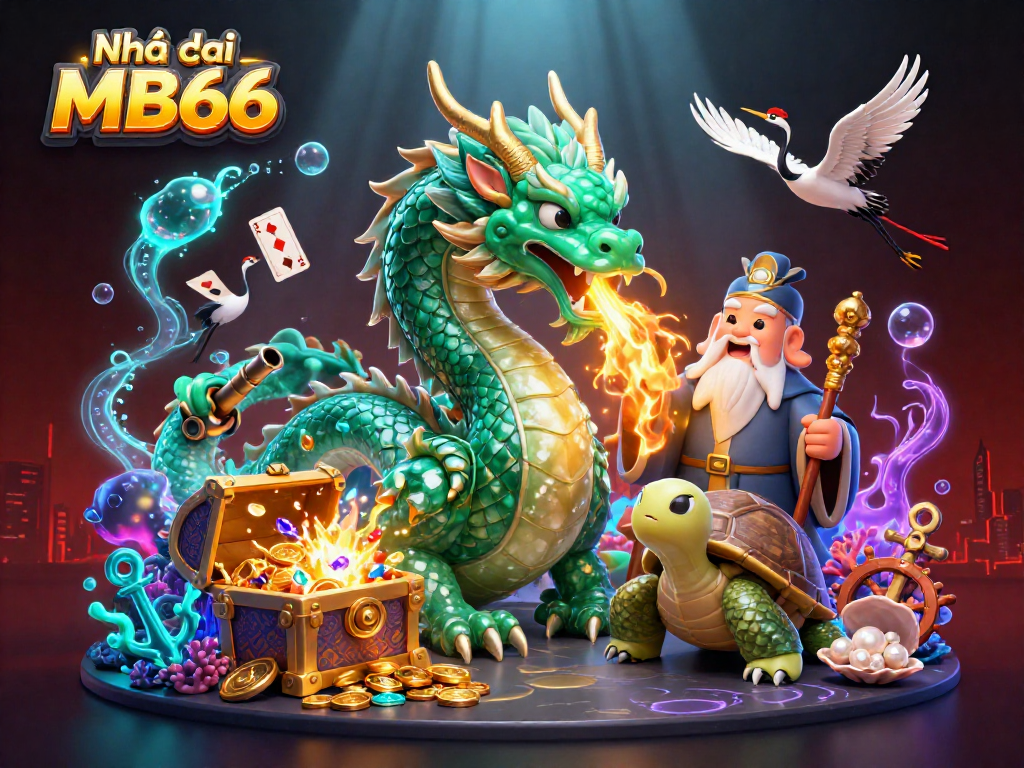 Experience thrilling excitement with Nhà cái MB66 at an illustrated underwater casino adventure