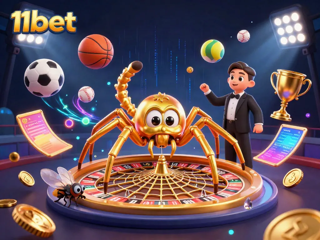 Experience thrilling bets with 11bet in a vibrant, dynamic casino setting.