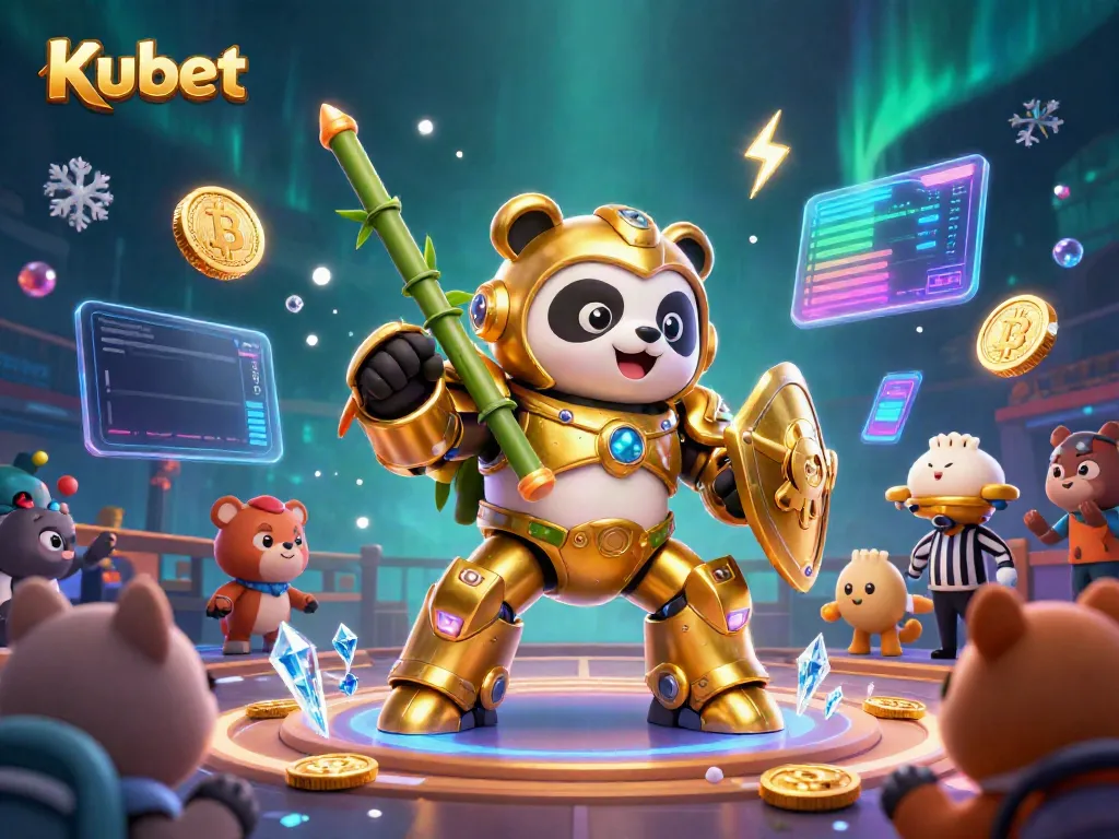 Kubet players engage in immersive gambling with 3D characters and crypto elements.