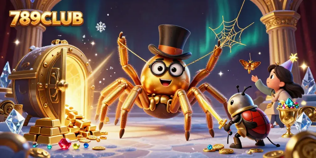 Experience the thrill of 789CLUB with vibrant characters and casino treasures in a dynamic 3D scene.