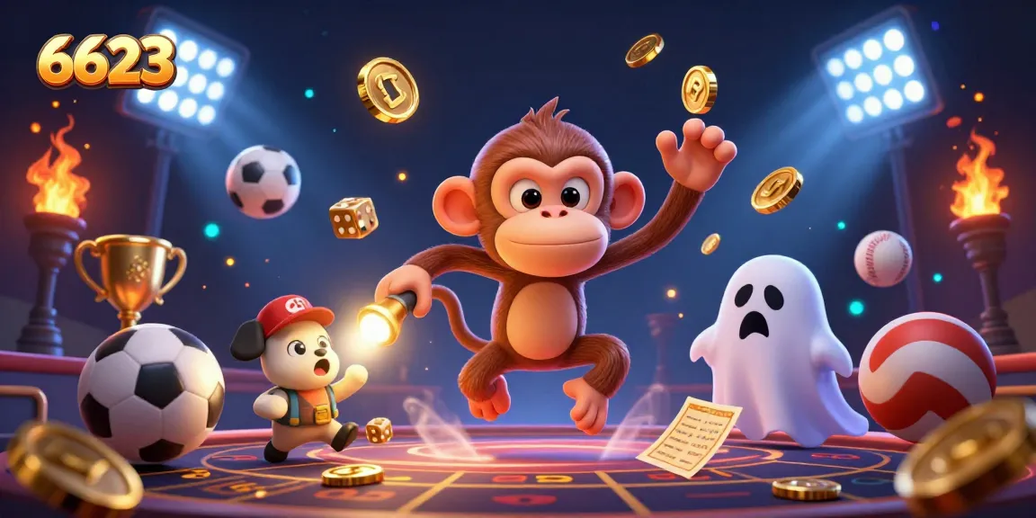 Engage in thrilling 6623 casino adventures juggling gold coins and sports action.