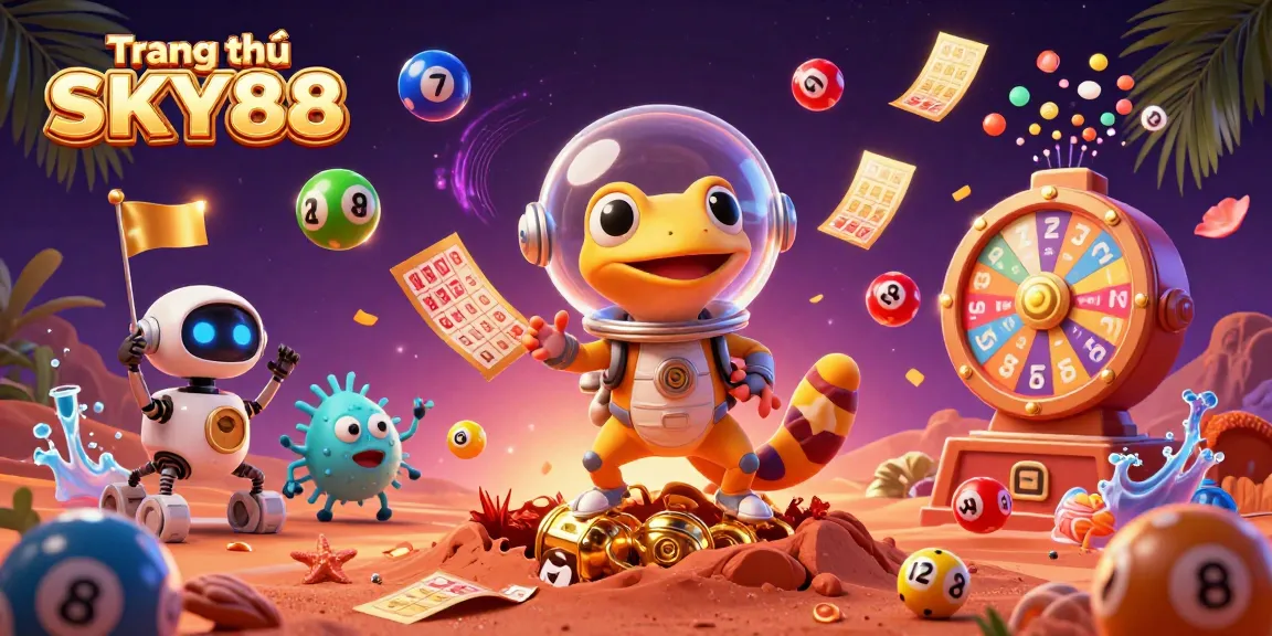 Immerse in the energetic world of Trang chủ SKY88 with a vibrant 3D casino adventure.