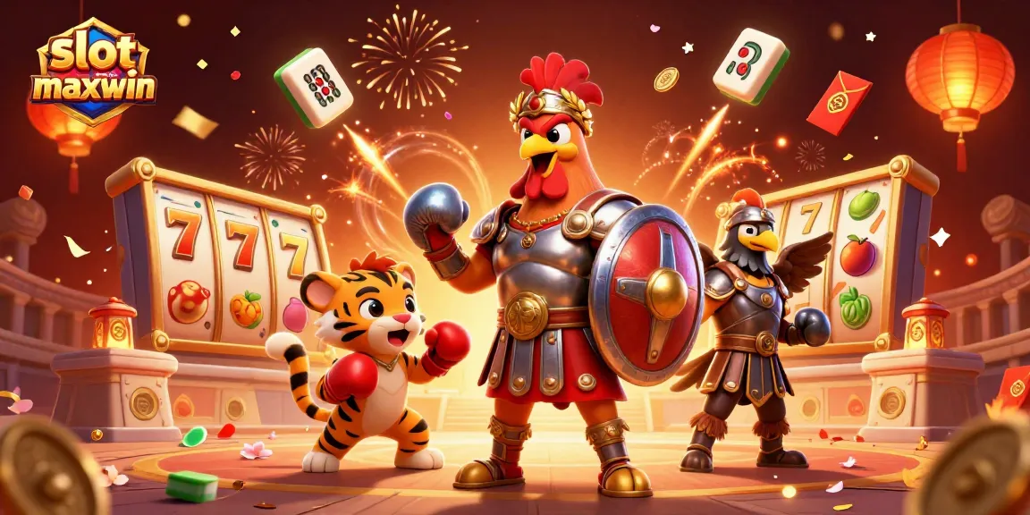 Experience thrilling wins with slot gacor maxwin in this vibrant online casino illustration.