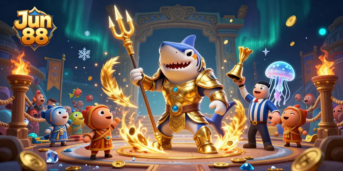 Experience thrilling gameplay at Jun 88 casino with an intense underwater gladiator showdown.