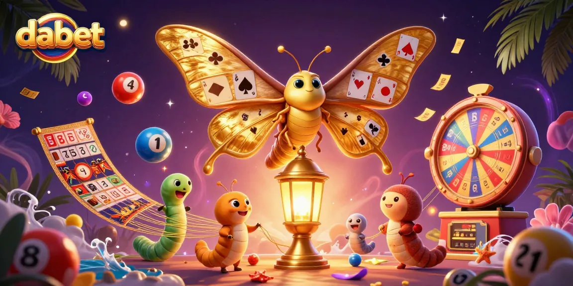 Dabet players enjoy vibrant lottery games with colorful elements in a dynamic casino scene.