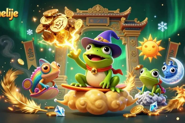 Experience foganelije with a thrilling 3D illustration of lucky casino characters amidst action-packed gambling elements.